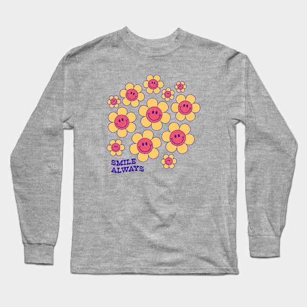 Smile Always Long Sleeve T-Shirt by KayBee Gift Shop